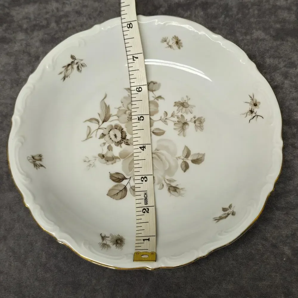 Mitterteich Bavaria Charming Barbara Salad Dessert Floral Design Plate 10153 66
